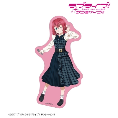 【アルマビアンカ】ラブライブ！サンシャイン！！ 描き下ろし 黒澤ルビィ チェックワンピース衣装ver. ダイカットステッカー