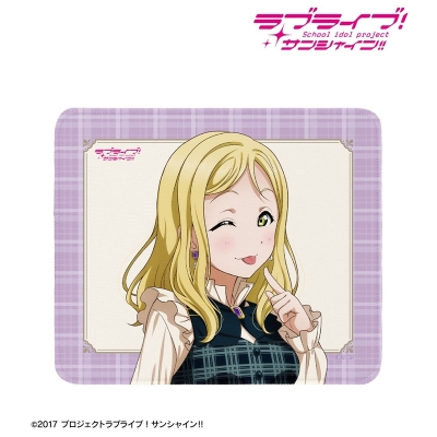 【アルマビアンカ】ラブライブ！サンシャイン！！ 描き下ろし 小原鞠莉 チェックワンピース衣装ver. マウスパッド