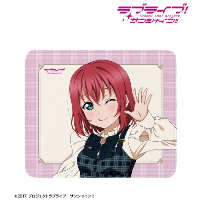 【アルマビアンカ】ラブライブ！サンシャイン！！ 描き下ろし 黒澤ルビィ チェックワンピース衣装ver. マウスパッド