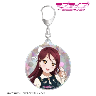 【アルマビアンカ】ラブライブ！サンシャイン！！ 描き下ろし 桜内梨子 チェックワンピース衣装ver. ホログラムアクリルキーホルダー
