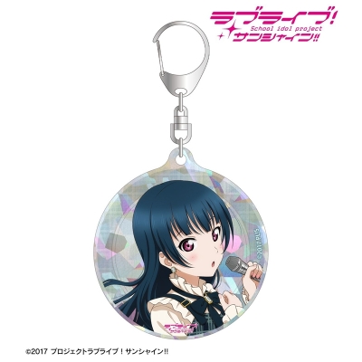 【アルマビアンカ】ラブライブ！サンシャイン！！ 描き下ろし 津島善子 チェックワンピース衣装ver. ホログラムアクリルキーホルダー