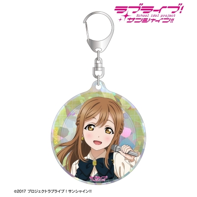 【アルマビアンカ】ラブライブ！サンシャイン！！ 描き下ろし 国木田花丸 チェックワンピース衣装ver. ホログラムアクリルキーホルダー