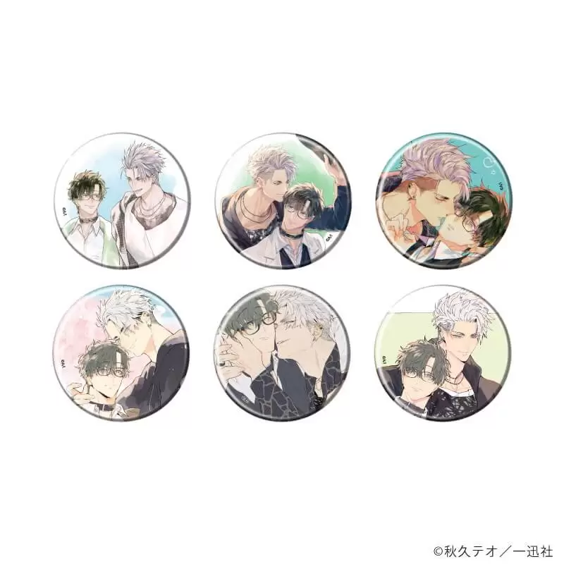 【A3】缶バッジ「愛だ、恋だの処方箋」01/ブラインド(全6種)(公式＆描き下ろしイラスト) 1BOX入数：6