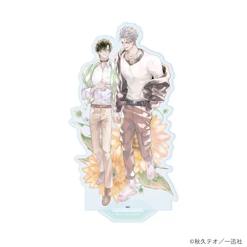 【A3】アクリルスタンド「愛だ、恋だの処方箋」01/佐藤 志郎＆桐矢 凛人(描き下ろしイラスト)
