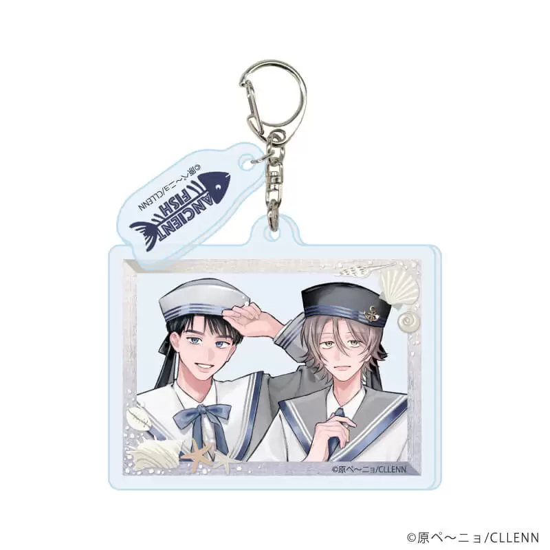 【A3】パーツ付きアクリルキーホルダー「キスはしたけど友達だよな！？」01/伊吹 陽向＆雨宮 隼人(描き下ろしイラスト)