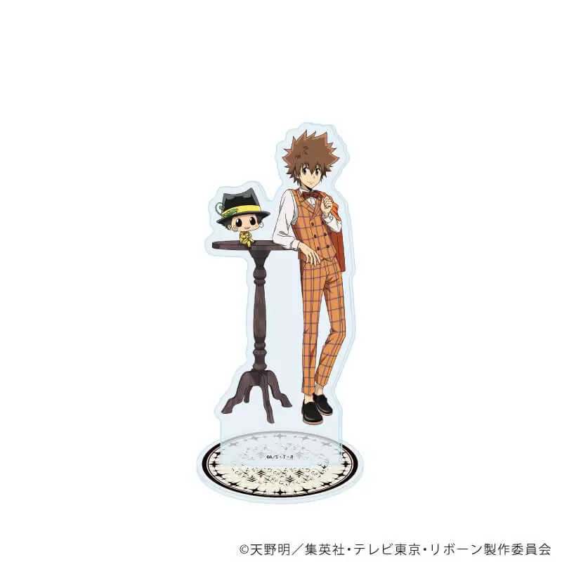 【A3】アクリルスタンド「家庭教師ヒットマンREBORN！」133/リボーン＆沢田綱吉 セットアップスーツver.(描き下ろしイラスト)