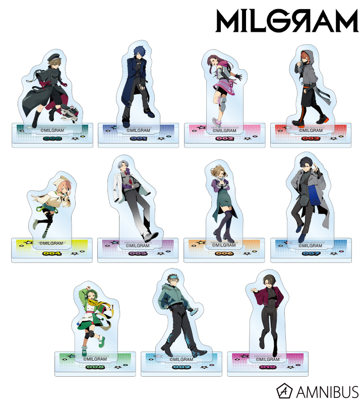 【アルマビアンカ】MILGRAM -ミルグラム- 描き下ろし アメコミ風ver. トレーディングミニアクリルスタンド 1BOX入数：11