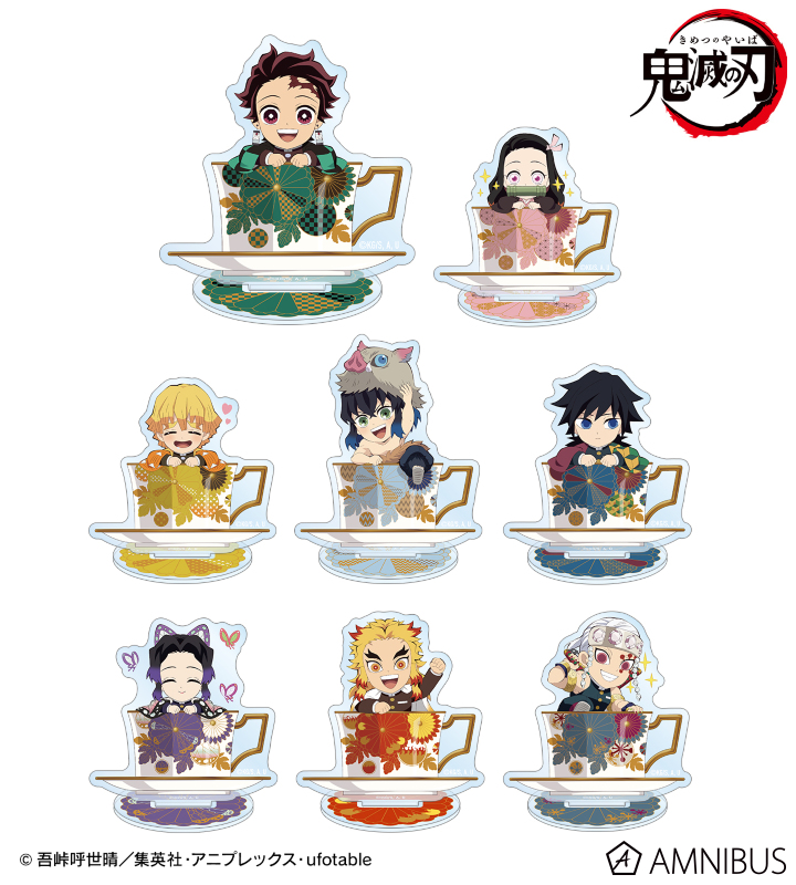 【アルマビアンカ】アニメ「鬼滅の刃」 トレーディング みにきゃら ティーカップver. アクリルスタンド 1BOX入数：8