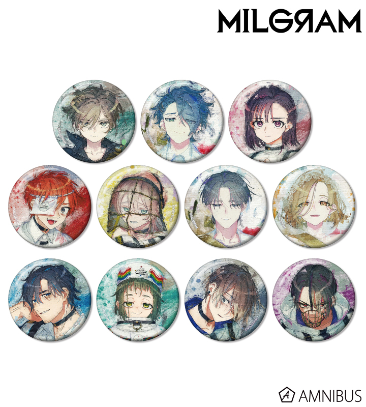 【アルマビアンカ】MILGRAM -ミルグラム- トレーディング grunge CANVAS 缶バッジ 1BOX入数：11
