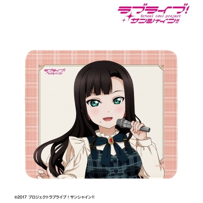 【アルマビアンカ】ラブライブ！サンシャイン！！ 描き下ろし 黒澤ダイヤ チェックワンピース衣装ver. マウスパッド