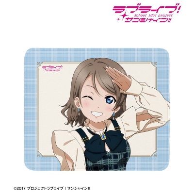 【アルマビアンカ】ラブライブ！サンシャイン！！ 描き下ろし 渡辺 曜 チェックワンピース衣装ver. マウスパッド