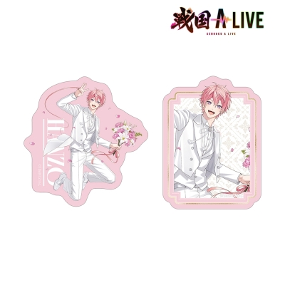【アルマビアンカ】戦国 A LIVE 描き下ろし 服部 半蔵 3周年衣装ver. ダイカットステッカー2個セット