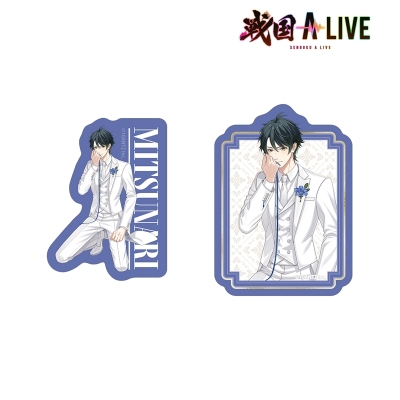 【アルマビアンカ】戦国 A LIVE 描き下ろし 石田 三成 3周年衣装ver. ダイカットステッカー2個セット
