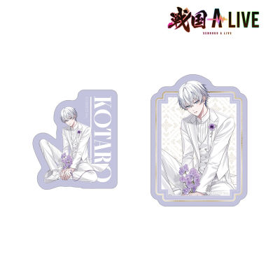 【アルマビアンカ】戦国 A LIVE 描き下ろし 風魔 小太郎 3周年衣装ver. ダイカットステッカー2個セット