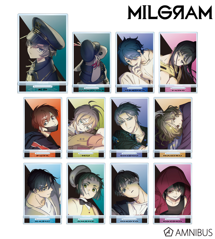 【アルマビアンカ】MILGRAM -ミルグラム- 描き下ろしイラスト 3rd Anniversary ver. トレーディングアクリルスタンド 1BOX入数：12