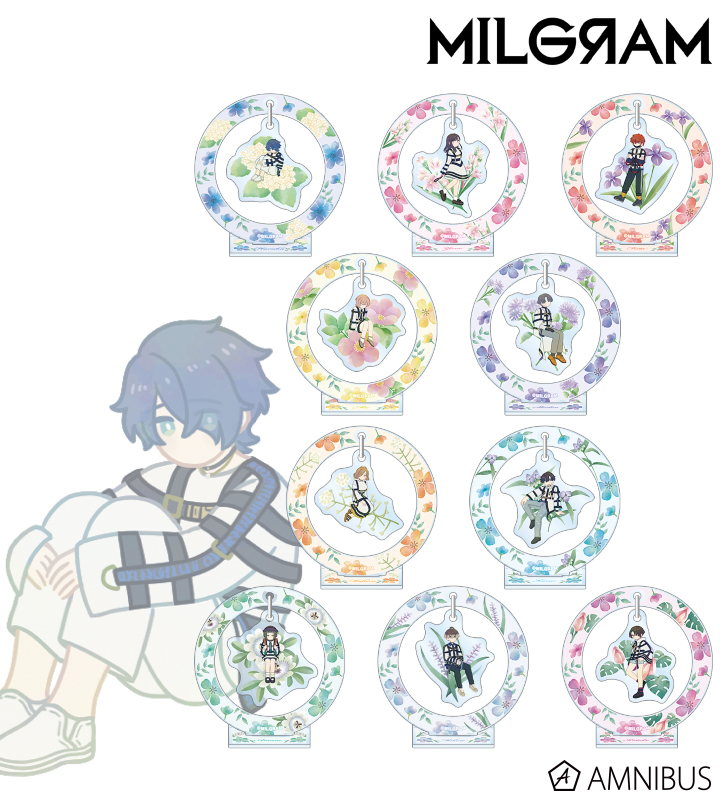 【アルマビアンカ】MILGRAM -ミルグラム- トレーディング Botania ゆらゆらアクリルスタンド 1BOX入数：10