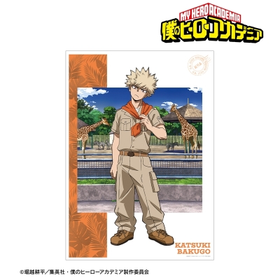 【アルマビアンカ】アニメ『僕のヒーローアカデミア』 描き下ろし 爆豪勝己 サファリルックver. A3マット加工ポスター