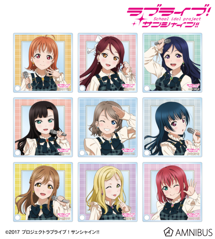 【アルマビアンカ】ラブライブ！サンシャイン！！ 描き下ろし チェックワンピース衣装ver. トレーディングアクリルスタンドパネル 1BOX入数：9
