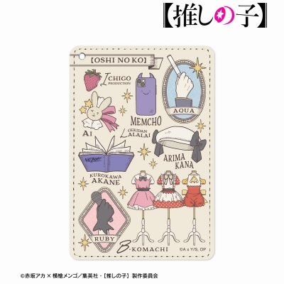 【アルマビアンカ】【推しの子】 【推しの子】 モチーフ柄 1ポケットパスケース