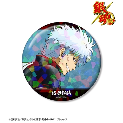 【アルマビアンカ】銀魂 描き下ろし 坂田銀時 戦う背中ver. 第2弾 ホログラム75mm缶バッジ