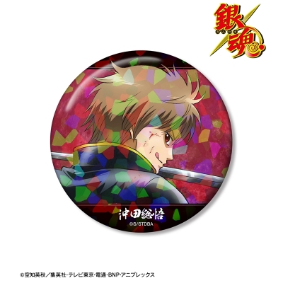 【アルマビアンカ】銀魂 描き下ろし 沖田総悟 戦う背中ver. 第2弾 ホログラム75mm缶バッジ