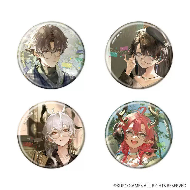 【A3】缶バッジ「鳴潮」01/ページをめくる午後 ブラインド(全4種)(描き起こしイラスト) 1BOX入数：4