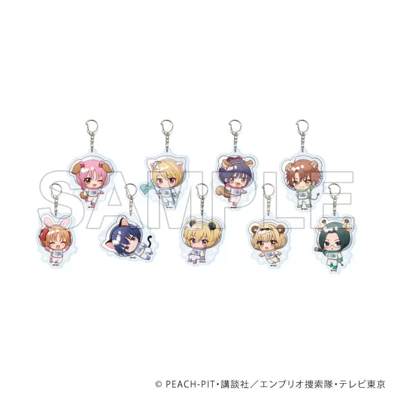【A3】アクリルキーホルダー「TVアニメ『しゅごキャラ！』」06/アニマル宇宙服ver. ブラインド(全9種)(ミニキャライラスト) 1BOX入数：9