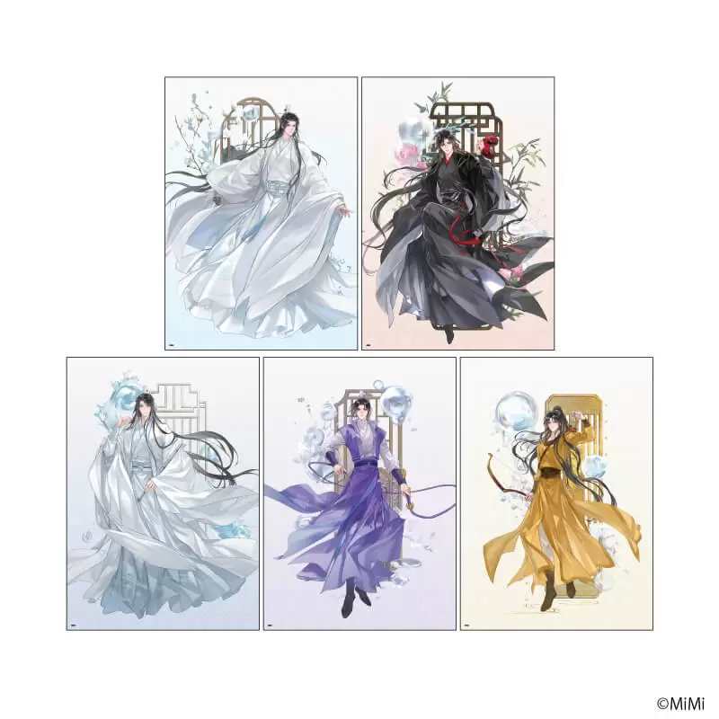 【A3】REPLICA GENGA 5枚セット「大河幻想ラジオドラマ「魔道祖師」」01/シャボン玉ver.(描き下ろしイラスト)