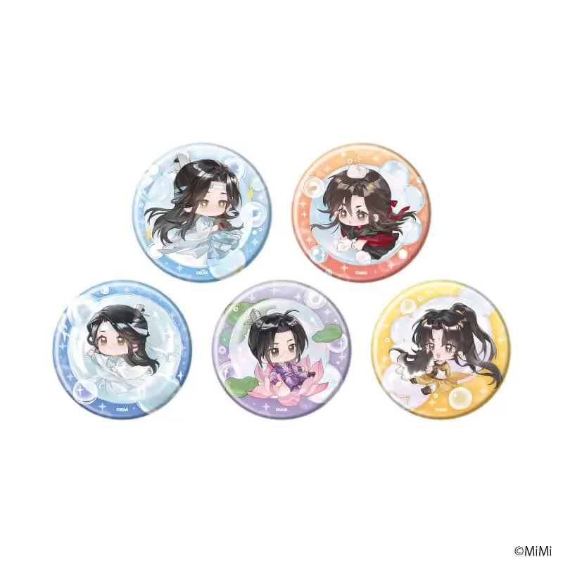 【A3】缶バッジ「大河幻想ラジオドラマ「魔道祖師」」07/シャボン玉ver. ブラインド(全5種)(描き下ろしイラスト) 1BOX入数：5