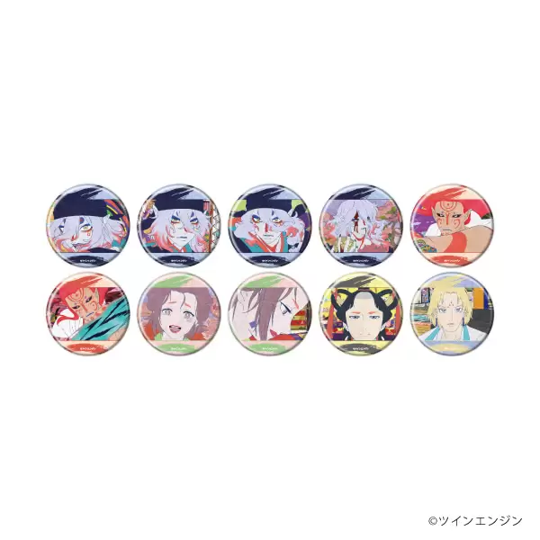 【A3】缶バッジ「劇場版モノノ怪 第三章 蛇神」04/ブラインド(全10種)(場面写イラスト) 1BOX入数：10
