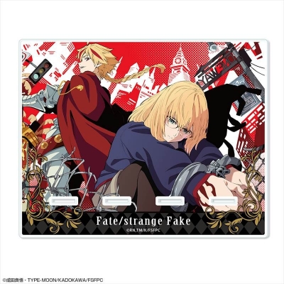 【ライセンスエージェント】『Fate/strange Fake』 アクリルスマホスタンド デザイン03(アヤカ・サジョウ＆セイバー)