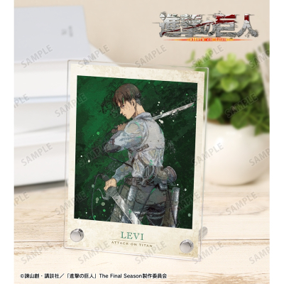 【アルマビアンカ】TVアニメ『進撃の巨人』 描き下ろし リヴァイ 戦う背中ver. grunge CANVAS A6アクリルパネル