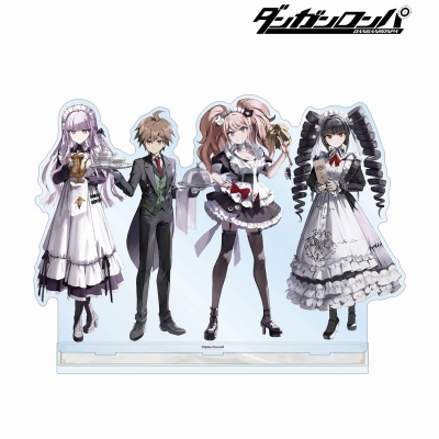 【アルマビアンカ】ダンガンロンパシリーズ 緜さんイラスト 苗木誠＆霧切響子＆セレスティア・ルーデンベルク＆江ノ島盾子 メイド＆執事ver. BIGアクリルスタンド