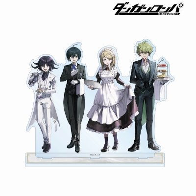 【アルマビアンカ】ダンガンロンパシリーズ 緜さんイラスト 赤松楓＆天海蘭太郎＆王馬小吉＆最原終一 メイド＆執事ver. BIGアクリルスタンド