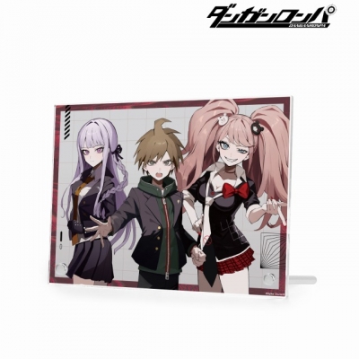【アルマビアンカ】ダンガンロンパシリーズ 描き起こし 苗木誠＆霧切響子＆江ノ島盾子 Art by さくしゃ2 A5アクリルパネル