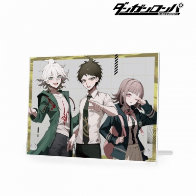 【アルマビアンカ】ダンガンロンパシリーズ 描き起こし 日向創＆狛枝凪斗＆七海千秋 Art by さくしゃ2 A5アクリルパネル