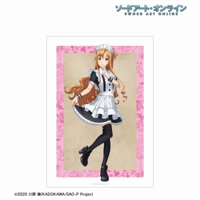 【アルマビアンカ】ソードアート・オンライン 描き下ろし アスナ 猫耳執事・メイドver. A3マット加工ポスター