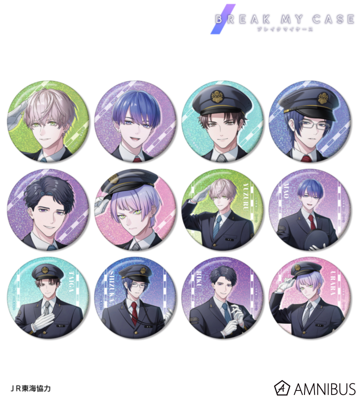 【アルマビアンカ】ブレイクマイケース 描き下ろし 駅員ver. トレーディングホログラム缶バッジ 1BOX入数：12