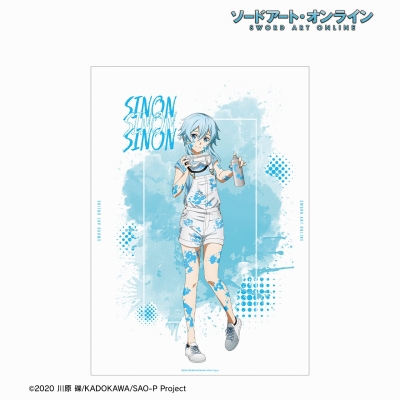 【アルマビアンカ】ソードアート・オンライン 描き下ろし シノン ペイントスタイルver. A3マット加工ポスター