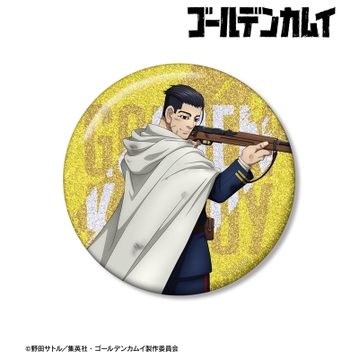 【アルマビアンカ】TVアニメ『ゴールデンカムイ』 描き下ろし 尾形百之助 戦う背中ver. 75mmグリッター缶バッジ