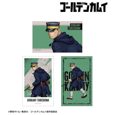 【アルマビアンカ】TVアニメ『ゴールデンカムイ』 描き下ろし 月島軍曹 戦う背中ver. イラストカード3枚セット