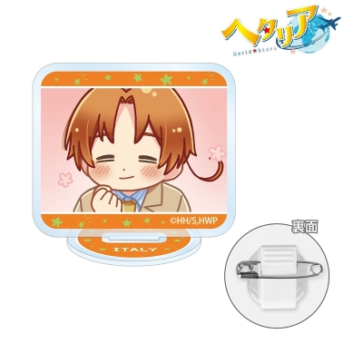 【アルマビアンカ】アニメ「ヘタリア World★Stars」 イタリア ゆるコマ アクリルスタンドマルチバッジ