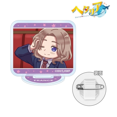 【アルマビアンカ】アニメ「ヘタリア World★Stars」 フランス ゆるコマ アクリルスタンドマルチバッジ
