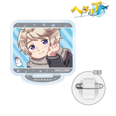【アルマビアンカ】アニメ「ヘタリア World★Stars」 ロシア ゆるコマ アクリルスタンドマルチバッジ