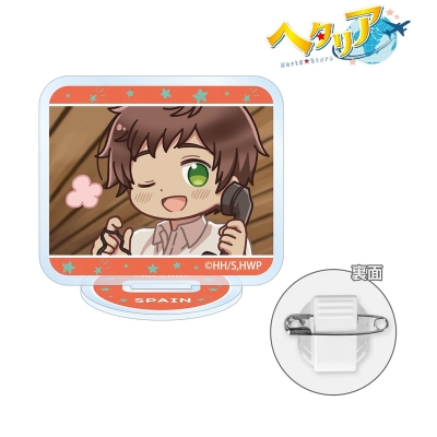 【アルマビアンカ】アニメ「ヘタリア World★Stars」 スペイン ゆるコマ アクリルスタンドマルチバッジ