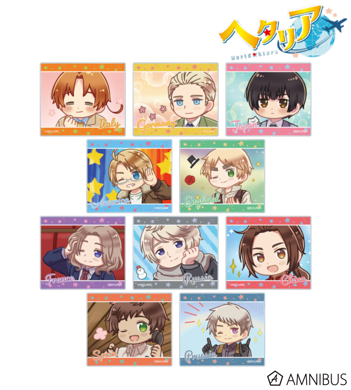 【アルマビアンカ】アニメ「ヘタリア World★Stars」 トレーディング ゆるコマ アクリルカード 1BOX入数：10