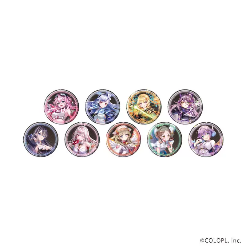 【A3】缶バッジ「白猫プロジェクト」18/ブラインド(全9種)(公式イラスト) 1BOX入数：9
