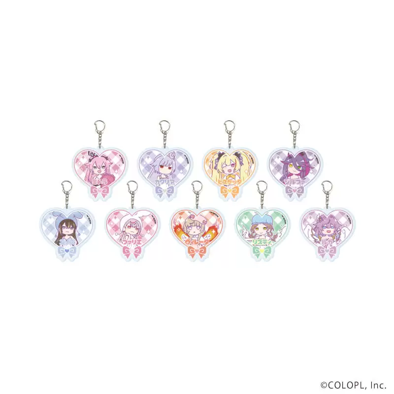 【A3】アクリルキーホルダー「白猫プロジェクト」10/ゆめカワイイver. ブラインド(全9種)(グラフアートイラスト) 1BOX入数：9