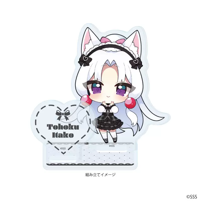 【A3】アクリルスタンドプレート「東北ずん子・ずんだもんプロジェクト」03/東北イタコ(ミニキャライラスト)