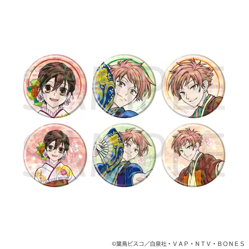 【A3】ホログラム缶バッジ(57mm)「桜蘭高校ホスト部」01/ブラインド(全6種)(描き下ろしイラスト) 1BOX入数：6